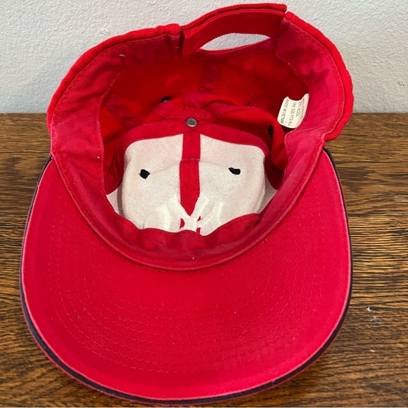 New York Yankees Red Baseball Cap “Monchito” Embroidered Spellout Hook/Loop back - Picture 6 of 8